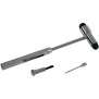 Abbildung 3: Reflexhammer Buckhammer mit Zubehör wie Nadel und Bürste