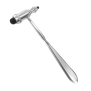 Abbildung 6: Reflexhammer Trömnerhammer mit doppelseitigem schwarzen Gummikopf und Metallgriff