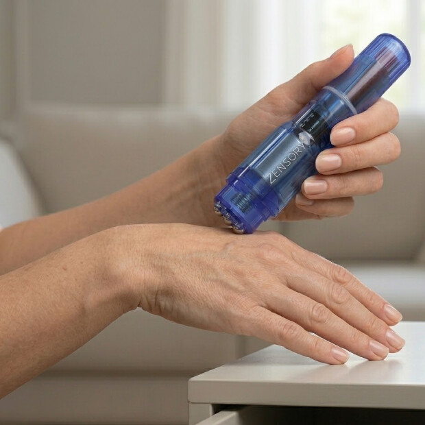 Mini Massagegerät mit Aufsätzen – Zensory