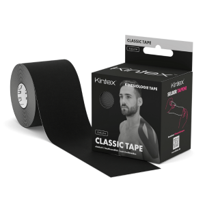 Kintex Kinesiologie Tape Classic 5cm x 5m Schwarz