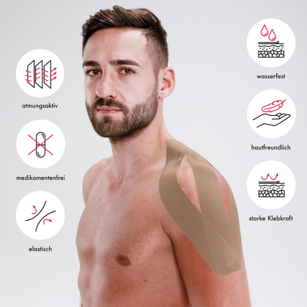 Kintex Kinesiologie Tape Classic 5cm x 5m Gelb