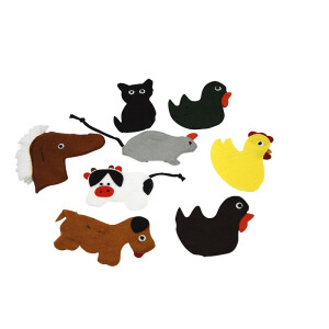 Fingerpuppen Farm 7er Set