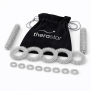 17-teilig silber (2 Massagerolle, 5 Massageringe Hand und 10 Fingerringe)