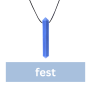 fest, blau