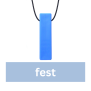 fest blau