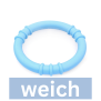 weich, hellblau